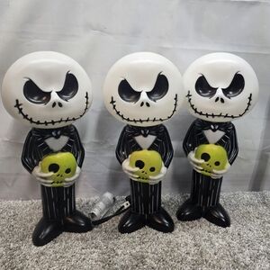3 Jack Skellington Halloween Blow MoldsThe Nightmare Before Christmas READ